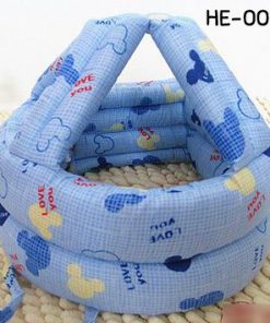 HE0009 หมวกกันน๊อคเด็ก หมวกกันกระแทกเด็ก สีฟ้าลายมิกกี้ Love You (40-53cm)