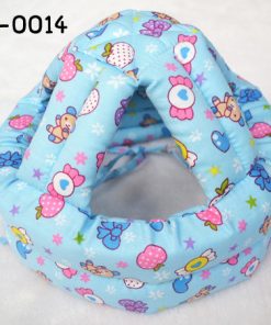 HE0014 หมวกกันน๊อคเด็ก หมวกกันกระแทกเด็ก สีฟ้าลายลูกกวาด (40-53cm)